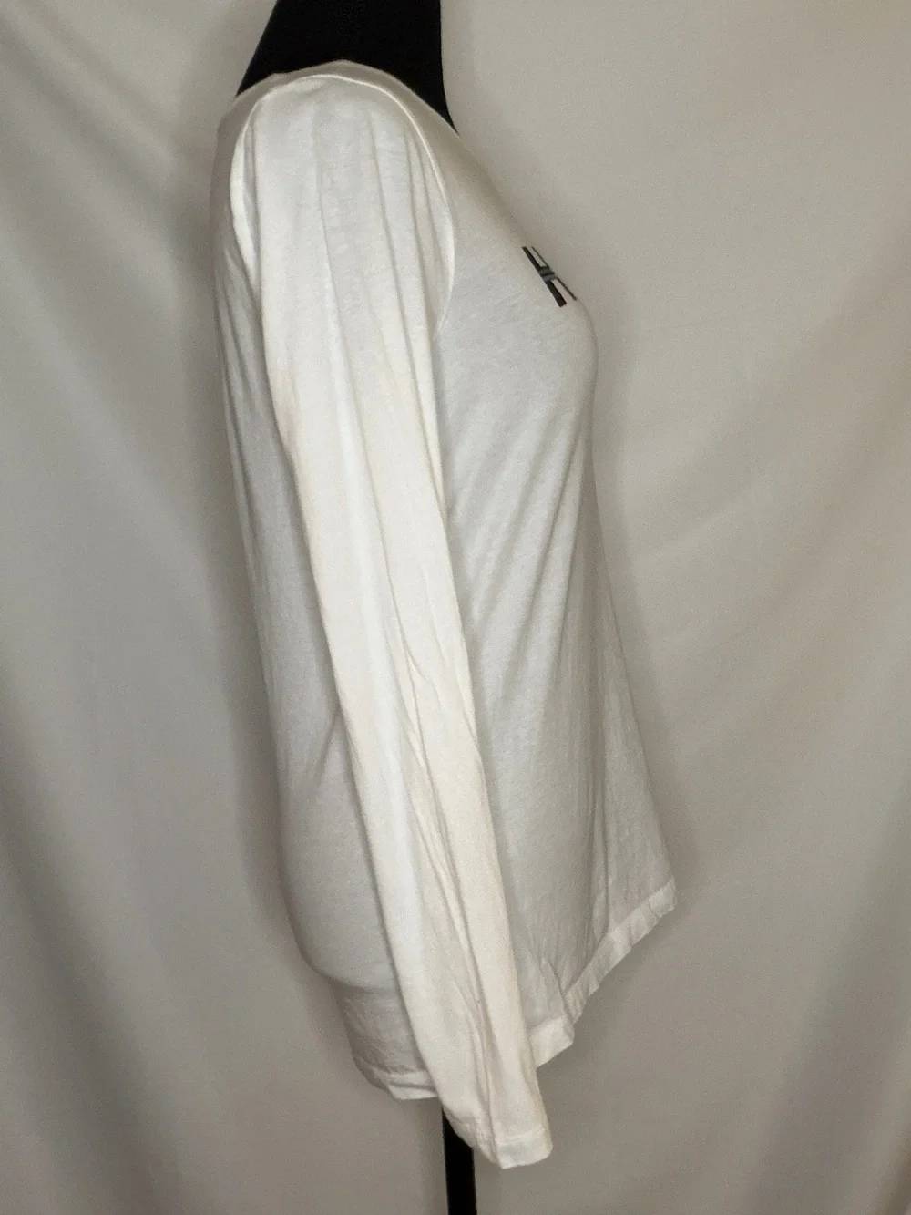 WHITE J.CREW HOLIDAY CREW GRAPHIC COTTON LONG SLEEVE TEE